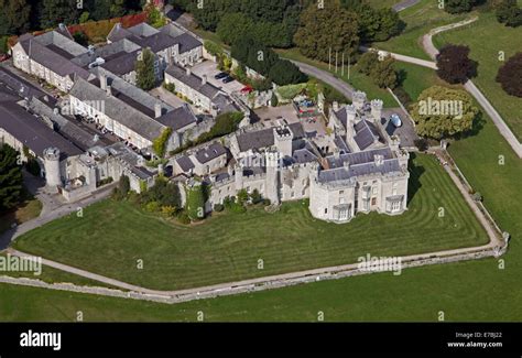 Aerial View Of Bodelwyddan Castle Hotel Near Rhyl In Denbighshire