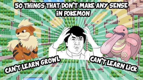 50 Things In Pokemon That Dont Make Any Sense Youtube