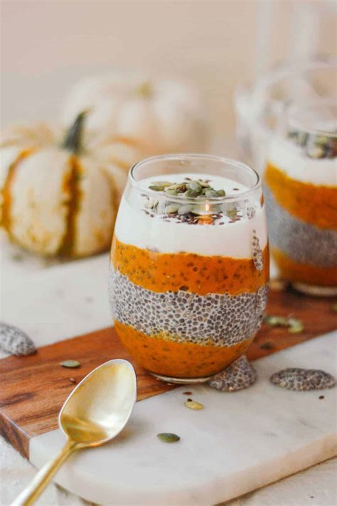 Healthy Pumpkin Chia Seed Parfait Dessert An Unblurred Lady