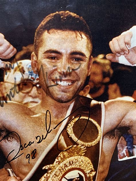 Boxing Champion Oscar De La Hoya X Autograph Kg Ebay