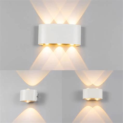 Led Wall Lamp Wall Light Up Down Arc Shaped Wall Lights For Bedroom