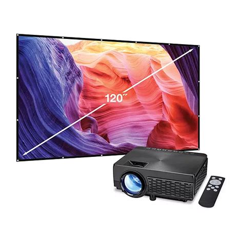 memorex mini projector with bluetooth and 120 projection screen mpj300vp color black jcpenney