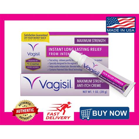 Vagisil Anti Itch Cream For Yeast Infection Vaginal Infections And Bv