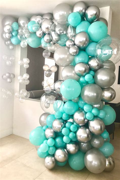 Tiffany Theme Party Tiffany Birthday Party Blue Birthday Bday Balloon Garland Balloon