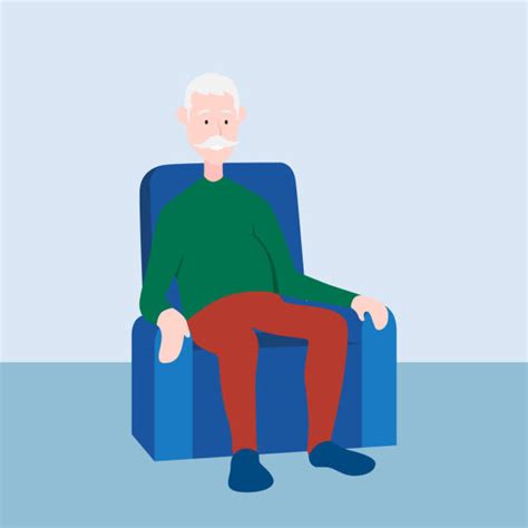 520 Old Man Armchair Stock Illustrations Royalty Free Vector Graphics