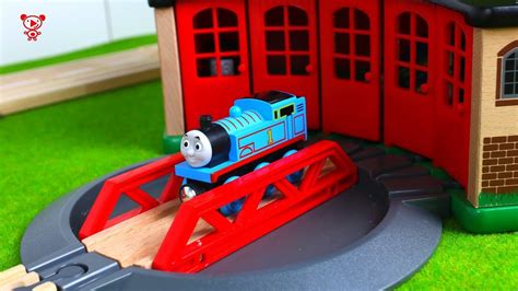 Wooden Trains Thomas And Friends At The Wooden Brio Railway Youtube