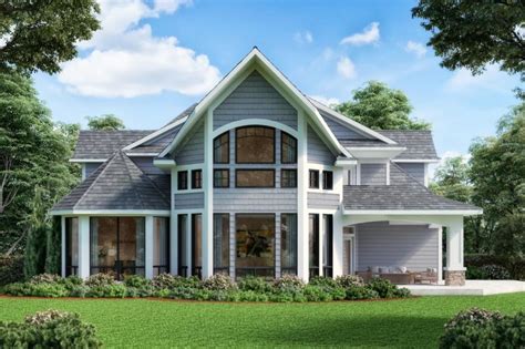Plan 730002mrk Exclusive 2 Story Craftsman House Plan With Symmetrical