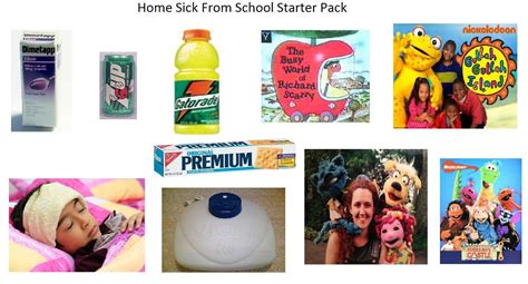 Home Sick From School Starter Pack Rstarterpacks