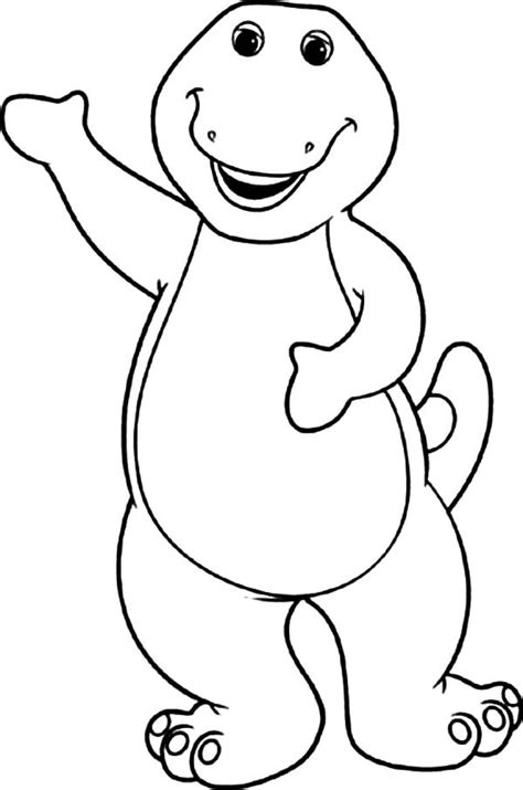 Barney Introducing Himself Coloring Pages Best Place To Color