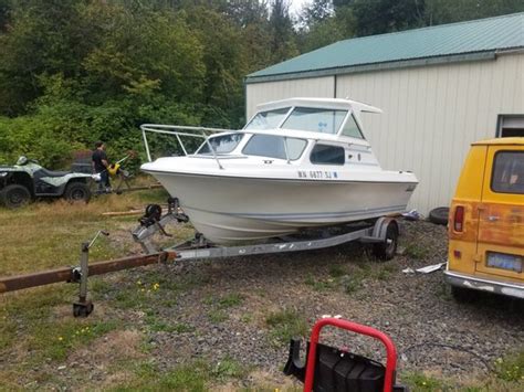 Comes with trailer, new 30 inch swim deck, vhf radio, lowrance gps system, tonneau cover, camper top, stereo. 1976 19 Ft Glasply Cuddy Cabin for Sale in Marysville, WA ...