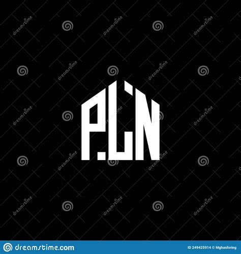 Pln Letter Logo Design On Black Background Pln Creative Initials