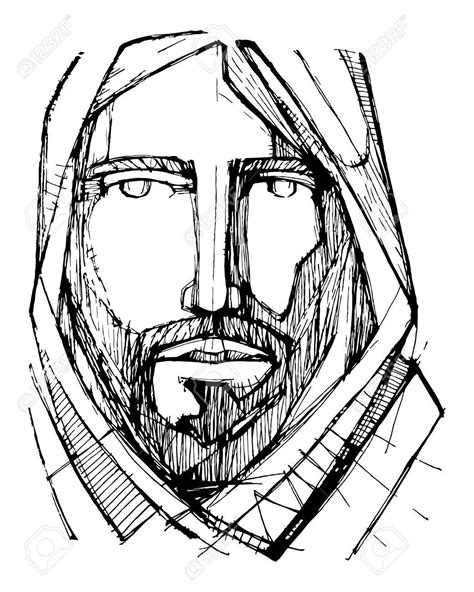 Jesus Christ Drawing Black And White At Getdrawings Free Download