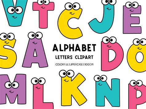 Alphabet Letter Colorful Clipart Made By Teachers