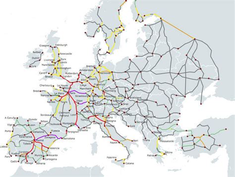 Trains Through Europe Map Topographic Map Of Usa With States