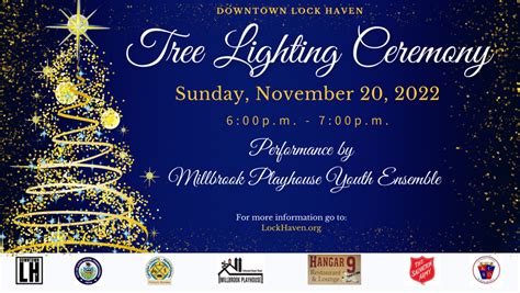 Tree Lighting Ceremony In Downtown Lock Haven Downtown Lock Haven