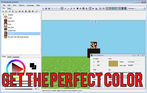 How To Select The Correct Color For Minecraft Skins Minecraft Blog
