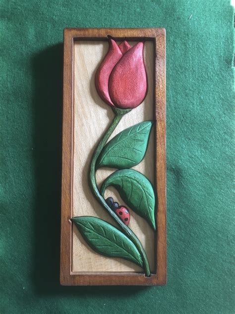 One Of My Flower Series In 2021 Wood Wall Art Diy Intarsia Wood