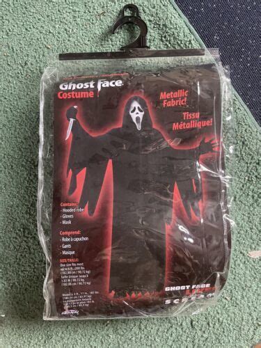 New Scream Ghostface Costume 25th Anniversary Rare Halloween Adult Size 4601081674