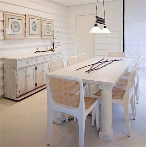 Refinished dining room table {furniture makeover} | white. White Washed Furniture and Interiors That Inspire