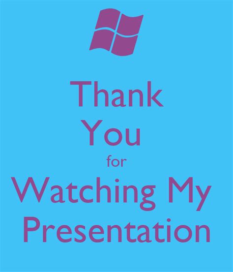 The stages in this process are thank you. Thank You for Watching My Presentation Poster | daisy ...