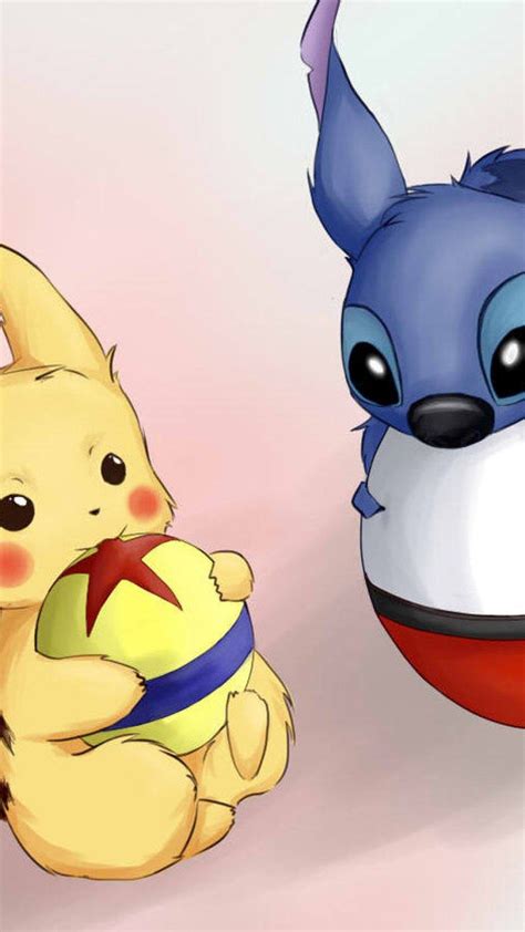 Stitch And Pikachu Wallpapers Wallpaper Cave