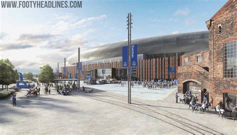 Wie tottenham hotspur es bereits vorgemacht hat, will nun auch der fc everton ein neues stadion bauen, das den toffees rund 560 millionen euro wert sein soll. Everton enthüllt finales neues Stadion-Design - Nur Fussball