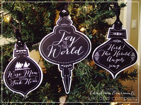 Paper christmas ornaments, paper ornaments for christmas tree, easy christmas origami when it comes to easy christmas crafts, these christmas carol sheet music ornaments check all the boxes! Printable Christmas Ornaments {free printable} - Kiki ...