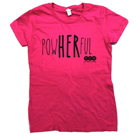 Pow Her Ful Womens T Shirt Scw Fitness Education Store