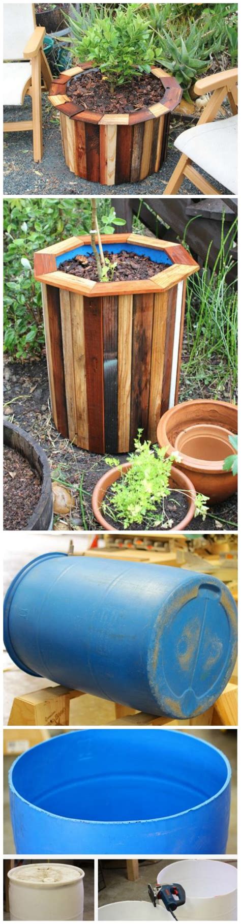 Otherwise the roots of your plants will rot. DIY Low Cost 55 Gallon Drum Planters | Barrels diy, 55 ...