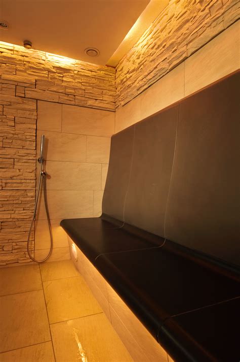 Teak is the perfect material for bathroom furniture, as it is both durable and water resistant. Bespoke Steam Rooms - Aqualine Wellness