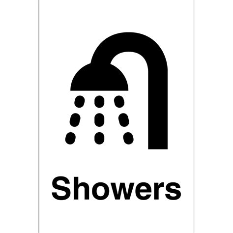 Showers Signs From Key Signs Uk