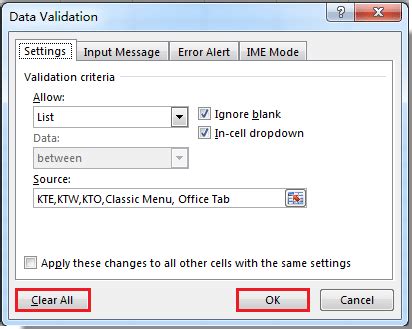 To remove, go to data > data validation > settings > clear all. How to delete drop down list in Excel?