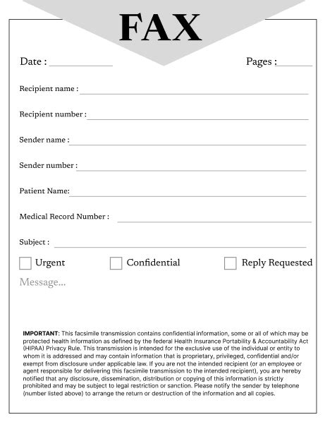Hipaa Dental Fax Cover Sheet Protect Your Smile Secrets Free Download