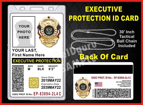 Select border style of your own color choice from the upper navigation pane. Executive Protection ID Card | The Id Guru