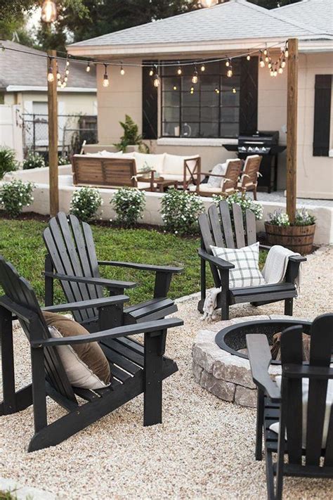 Play to the cozy effect of a small backyard by grouping lounge furniture in small circles; Backyard Inspiration Ideas to Create a Comfortable Outdoor ...