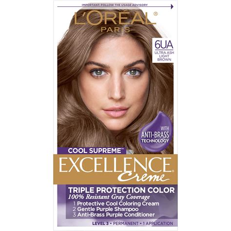 Buy L Oreal Paris Excellence Cool Supreme Permanent Hair Color Ash Percent Gray Coverage