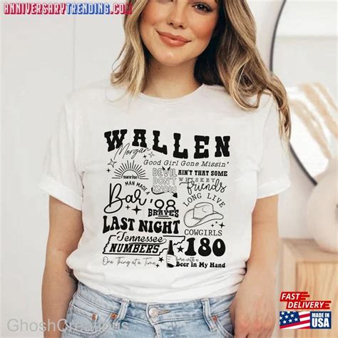 Morgan Wallen Shirt Tour 2023 T Shirt Singer Unisex Sweatshirt