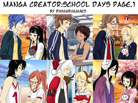 Manga Creator School Days Page1 By Rinmaru On Deviantart