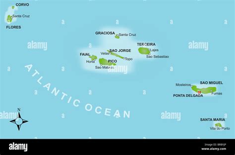 Location Azores Islands Map