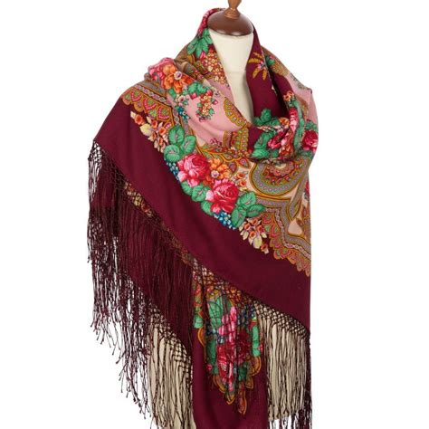 original pavlovo posad woolen shawl authentic russian shawl etsy wool wrap woolen pride