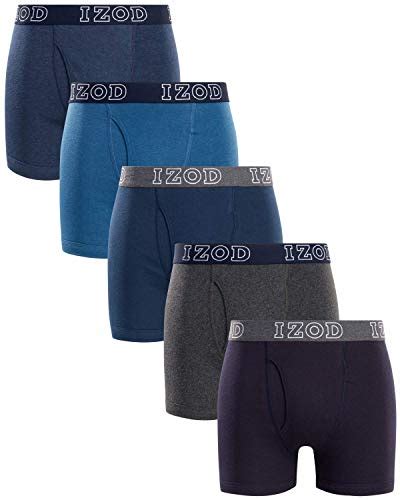 Reviews For Izod Mens Underwear Cotton Boxer Briefs With Functional Fly 5 Pack Bestviewsreviews