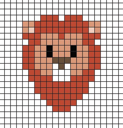 Pixel art par tête à modeler. DIY : des aimants Roi Lion en perles Hama (+ grilles) - Je ...