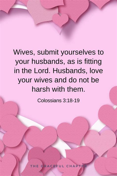 wives submit yourselves to your husbands as is fitting in the lord husbands love your wives