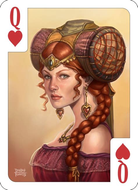 Queen Of Hearts By D On Deviantart Playing Cards