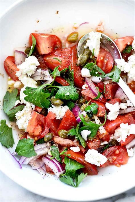 Mediterranean Tomato Salad Foodiecrush Com