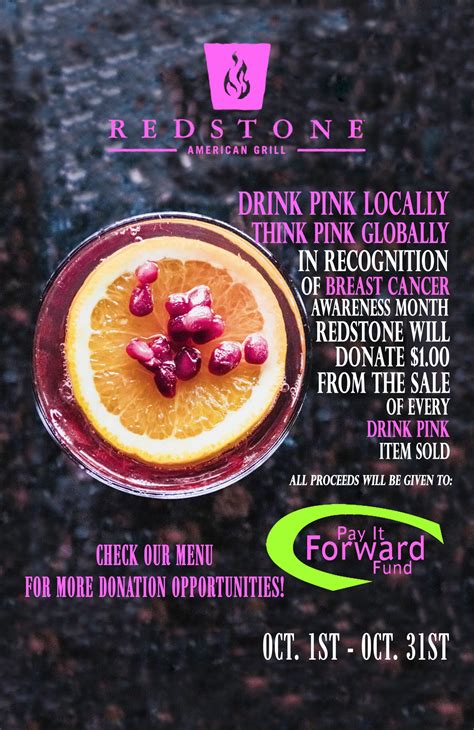 drink pink newsletter 2 | Redstone Grill