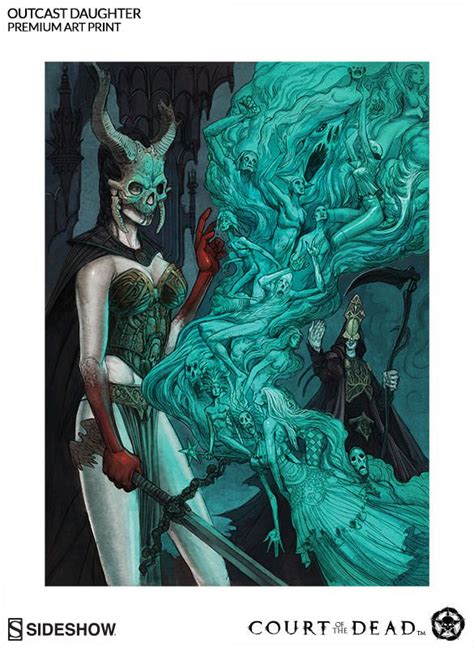 Court Of The Dead Outcast Daughter Premium Art Print By Side Dark