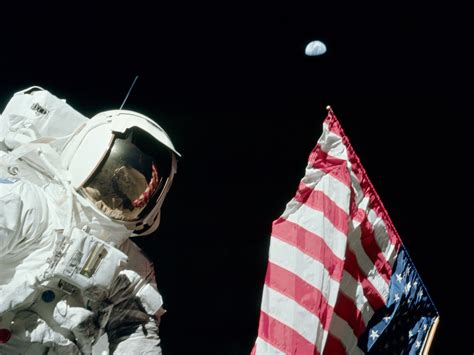 A Flag Points Home Moon Nasa Science