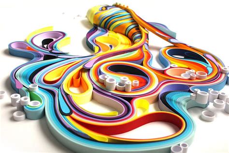 Stunning Colourful Paper Art Colorful Paper Art Illustrations Yulia