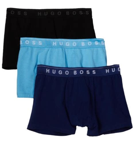 Hugo Boss Mens 3 Pack Boxer In Multi Underwear For Mens